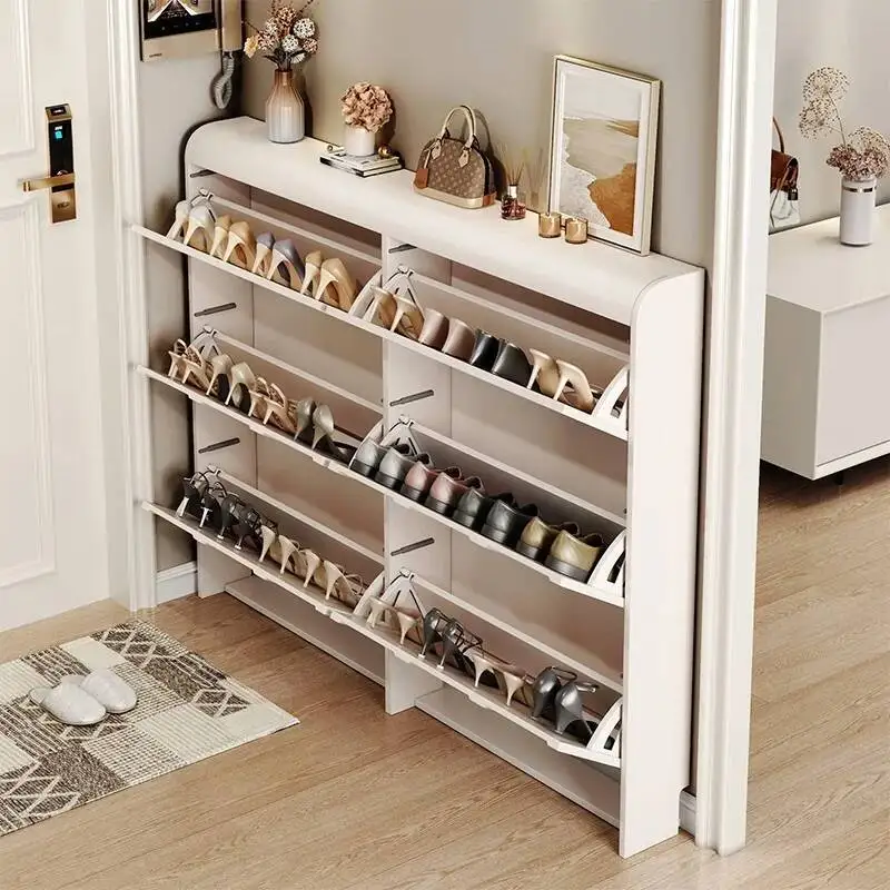 

Rack Thin Nordic White Ultra Storage Shoe Corner Slim Shoe Cabinet Living Room Organizer Armario Para Sapatos Home Furniture