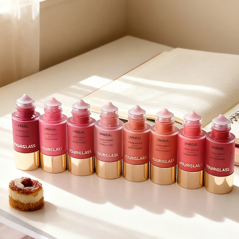 Il fard a clessidra aiuta a modellare il viso Rossetti idratanti setosi vibranti Nascondere naturale Indossare a lunga durata Nessun reso