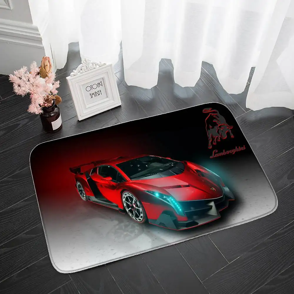Eingang Fußmatte Badematten rutschfeste Matte Eingang des Hauses Custom L-Lamborghinies Teppich Küche Fußmatte Teppich Teppiche