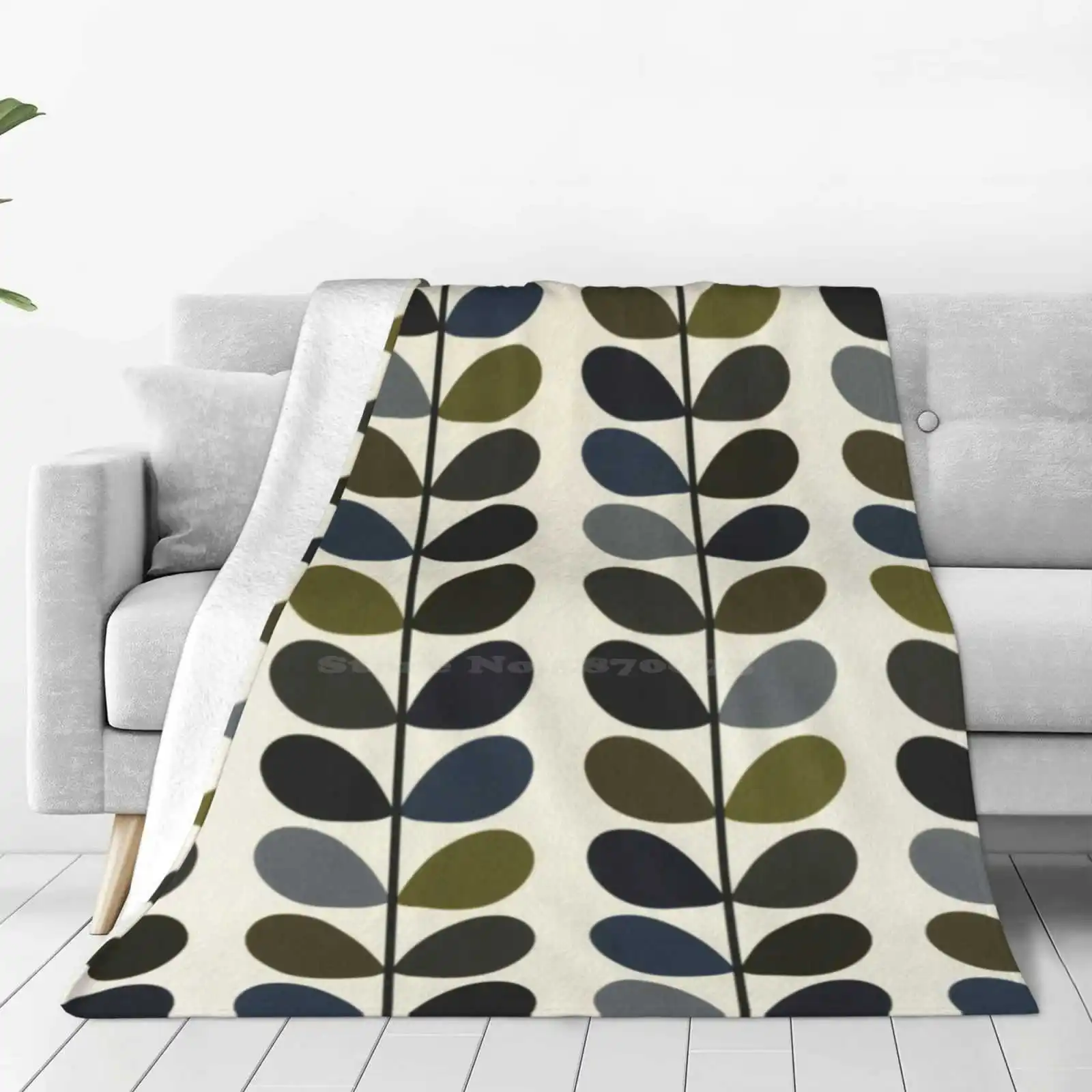 Orla Kiely Multi Stem All Sizes Soft Cover Blanket Home Decor Bedding Orla Kiely 1960S Orla Kiely Retro Orla Kiely Vintage Orla