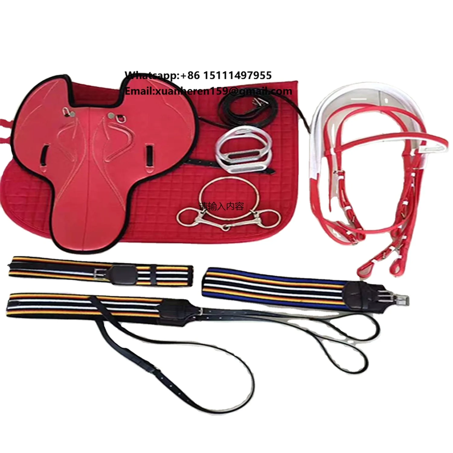 

High Quality Custom Made Jumping Horse Cow Hide Saddle With Tack Set for Horse Riding Showmanship Horsemanship