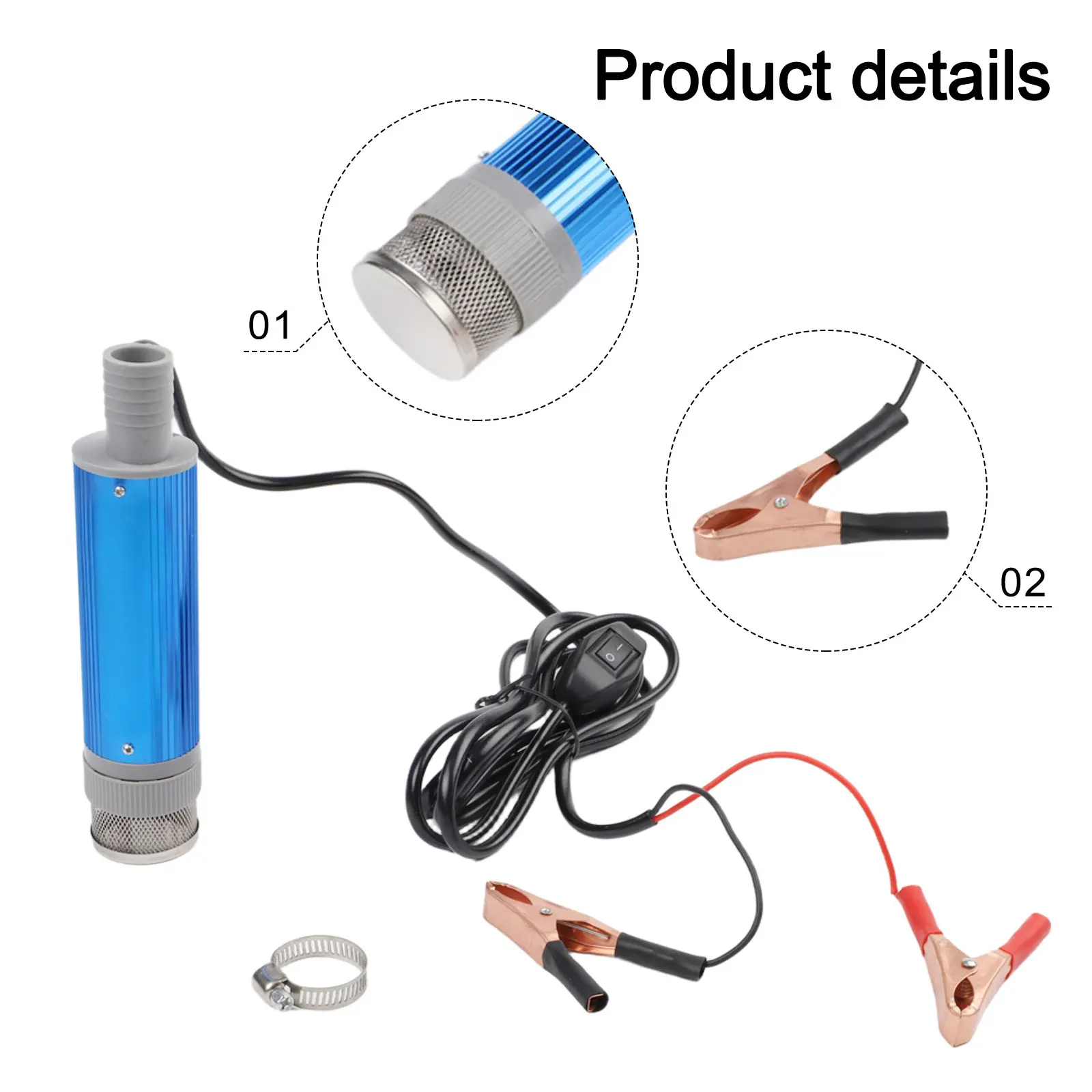 Compact Water Pump Portable Diesel Pump Camping Trips Fast Pumping Low Noise Operation For Camping For Fishing
