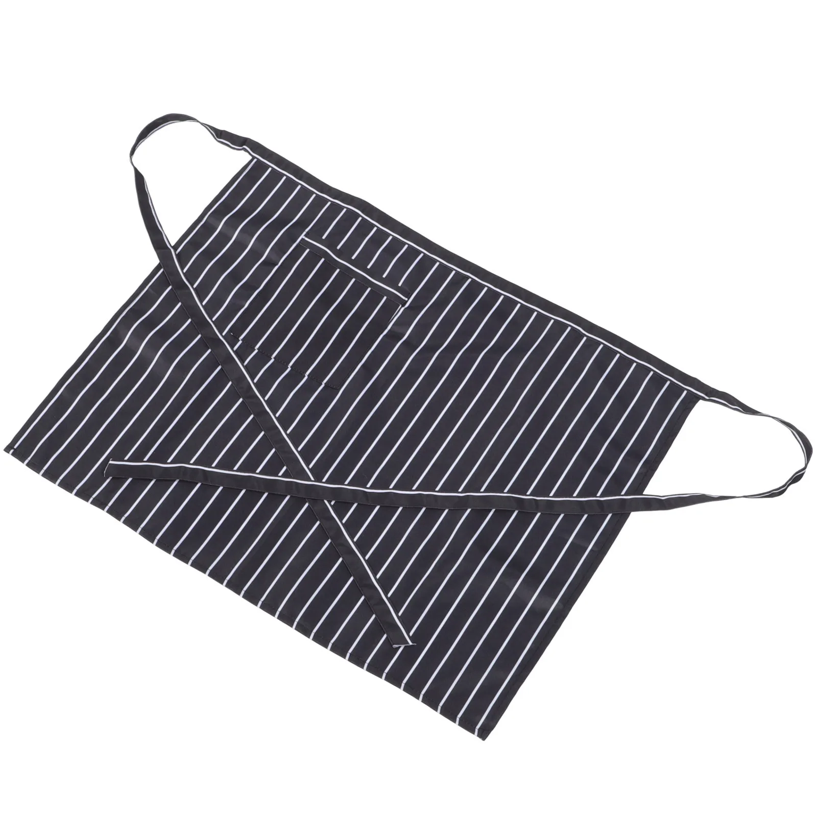 Tablier de taille de Chef noir, Durable, confortable, réglable, unisexe, serveur, Bistro, Bar, fête, usage domestique, demi-tablier de serveur