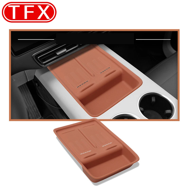 For Li Lixiang L6 L7 L8 L9 2024 Car Central Control Wireless Charging Silicone Pad Central Storage Dustproof Mat Acccessories