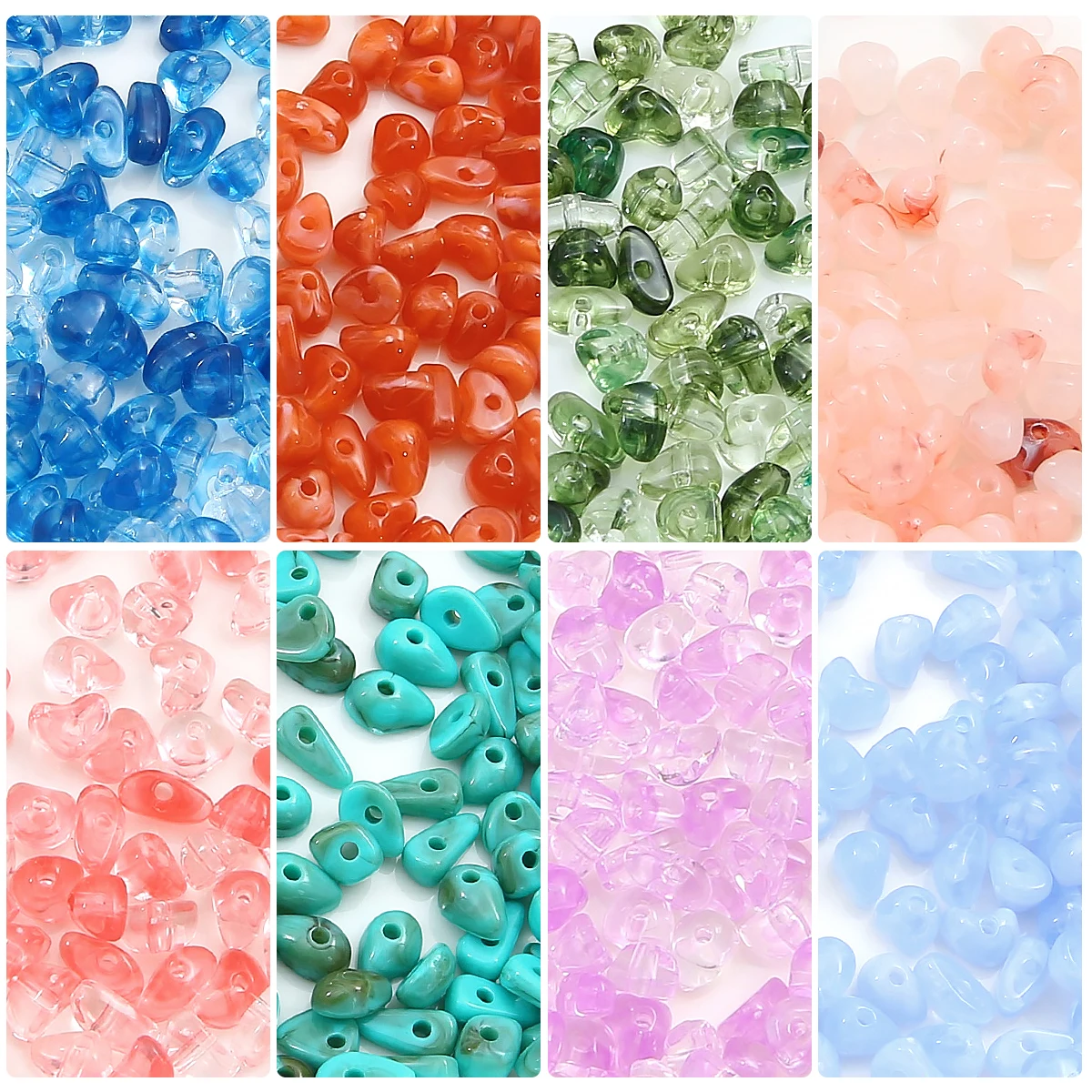 

10g Irregular Stones Beads Acrylic Spacer Loose Beads For Jewelry Making Necklace Bracelet Earring Accessories