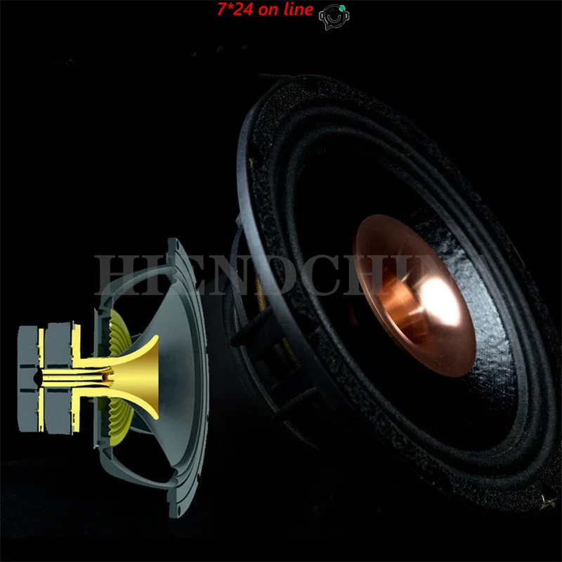 

ONL-008 Коаксиальный-8-дюймовый коаксиальный динамик Hi-Fi для книжной полки Высококачественный пассивный динамик Аудио