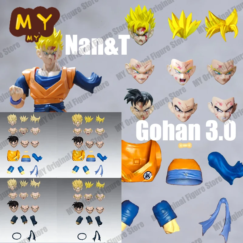 EN STOCK, Paquete de Accesorios Nan&T Future Son Gohan 3.0, Dragon Ball, Aplicable a Modelos de Goku de 1/12, Juguetes Coleccionables