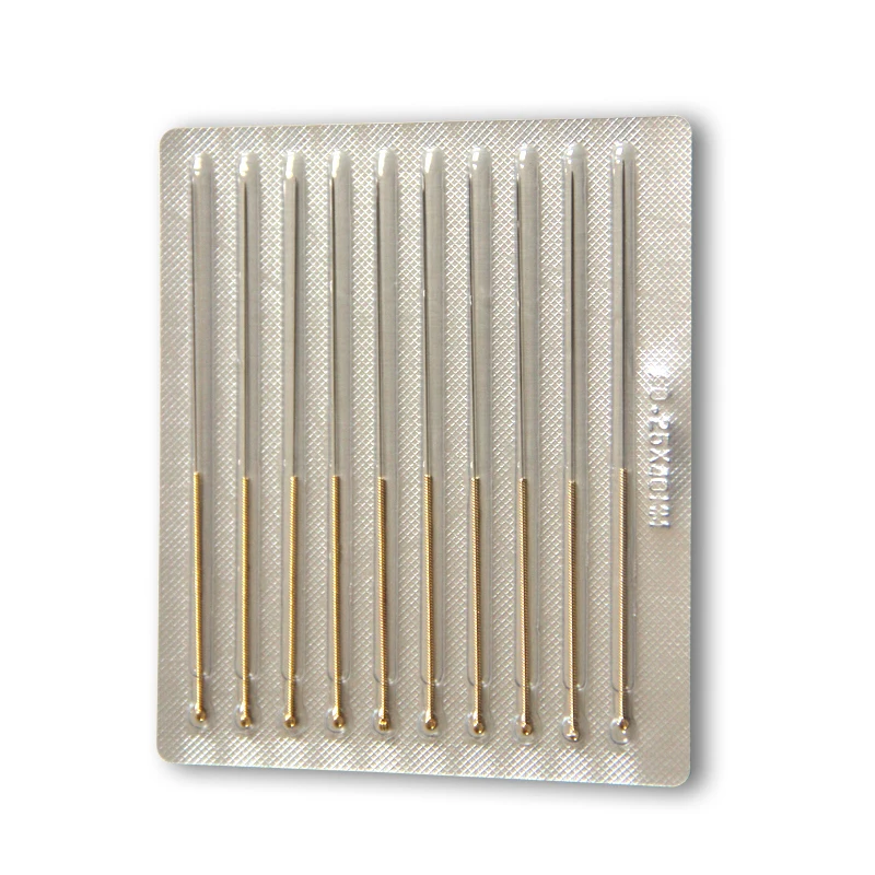 High Quality 0.16/0.18/0.25/0.30/0.35mm Acupuncture needle 100 yunlong Brass handle disposable beauty massage needles