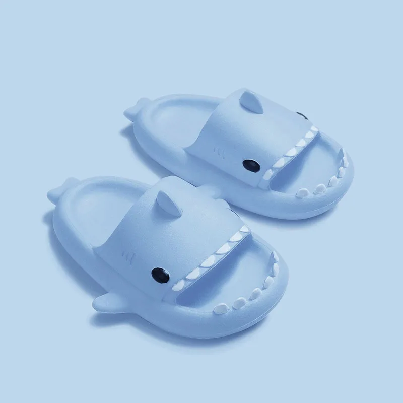 Children Slippers Cartoon Shark Sandals Summer Boys Girls Baby Kids Shoes Soft Sole Anti-Slip