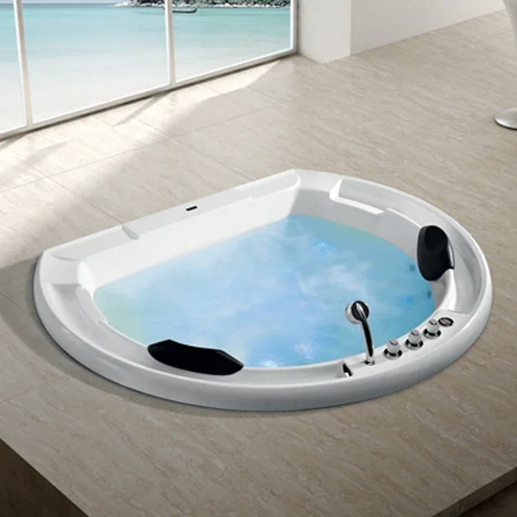 &c  Modern Design Small Bathtub with Seat for Hotel Use Apron Installation Baby-friendly Soaking Bath