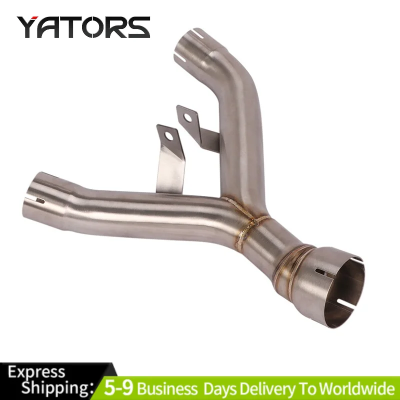 

For Kawasaki Z1000 Ninja1000 2010-2020 Dual-outlet Exhaust Pipe Mid Link Pipe Exhaust Systems