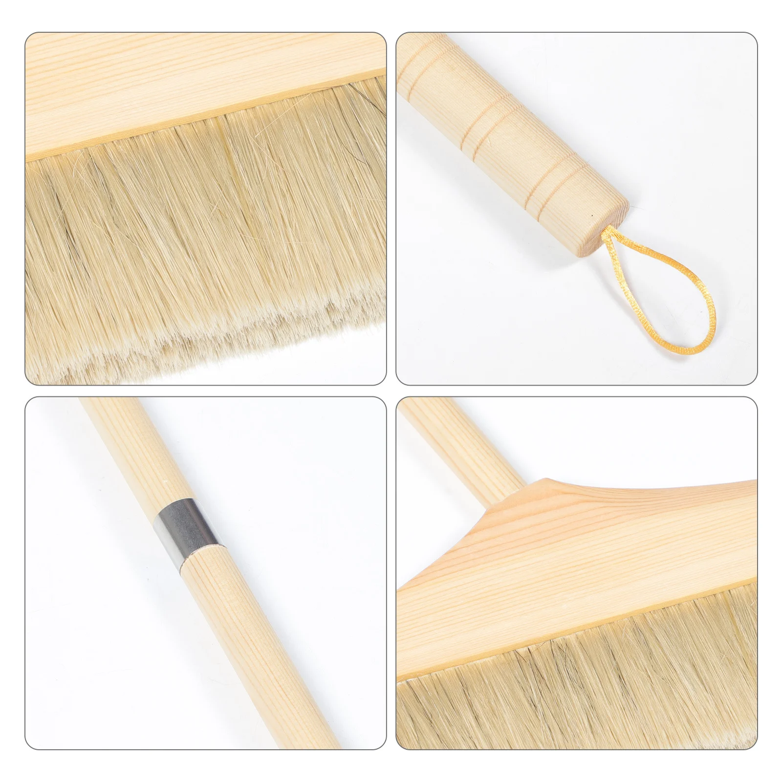 

Long Handle Broom Soft Bristles Indoor Floor Dust Cleaner Detachable Design Safe for Carpets Easy to Store Indoor Broom