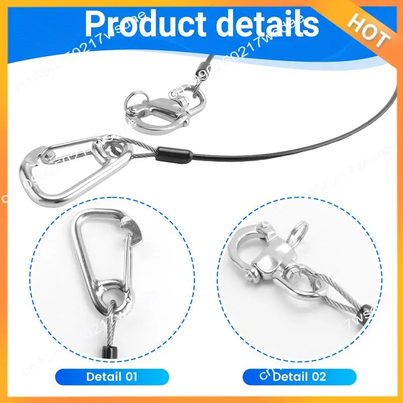 

X08A Ремешок для фридайвинга с браслетом для подводного плавания, страховочная веревка для фридайвинга для подводного плавания с аквалангом