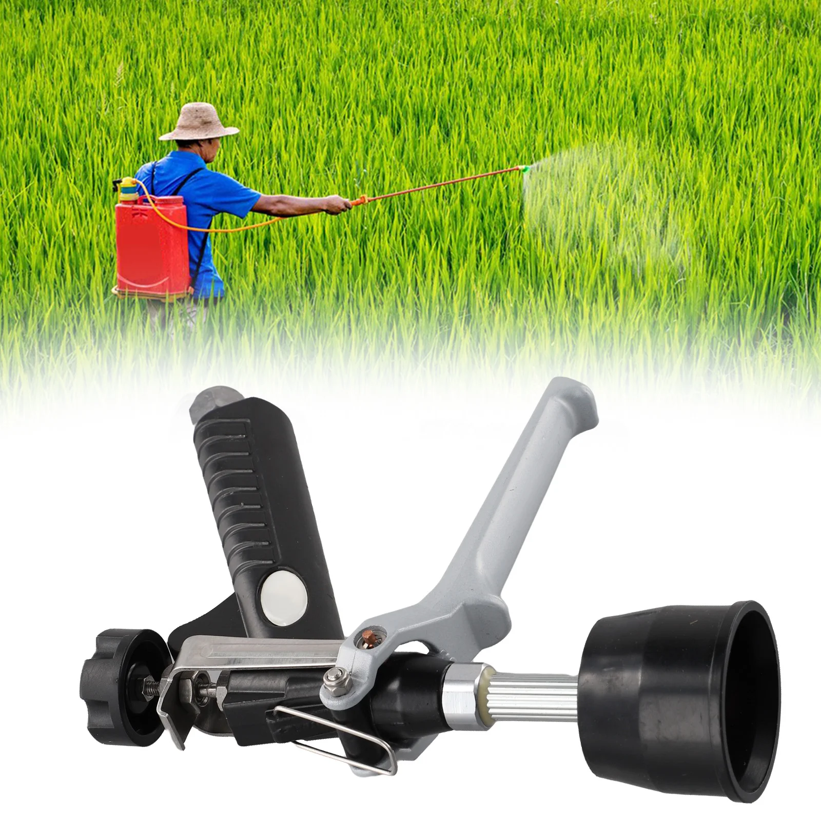 

For Car Washing Adjustable Nozzle Garden Irrigation Sprayer Garden Irrigation Black Wear-resistant Comfortable Grip