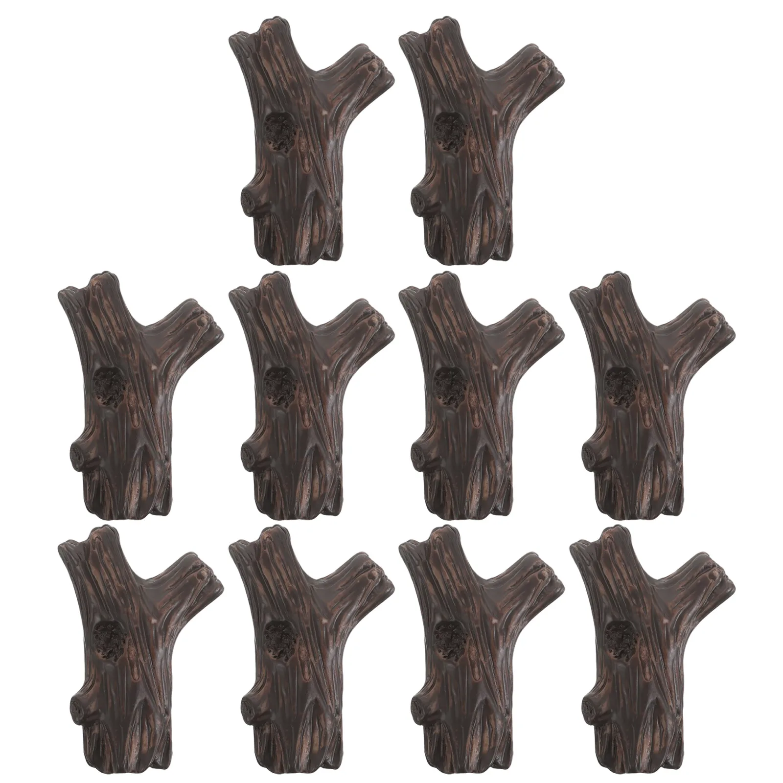 

10 Pcs Micro Landscape Decoration Artificial Stump Sculpture Tree Train Supplies Sand Table Decors