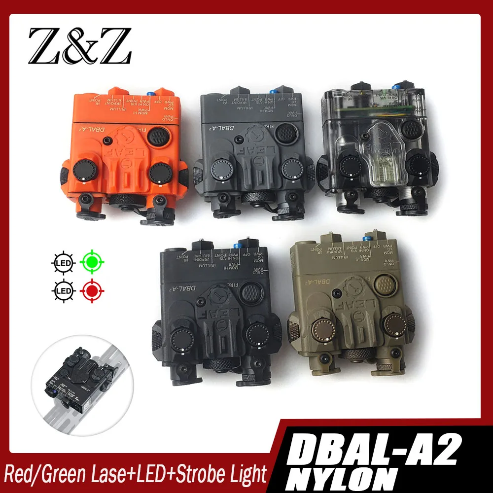 

Tactical DBAL-A2 Red Green Aiming Laser With White Hunting Strobe Light DBAL-A2 with Remote Pressure Switch Fit 20mm Rail