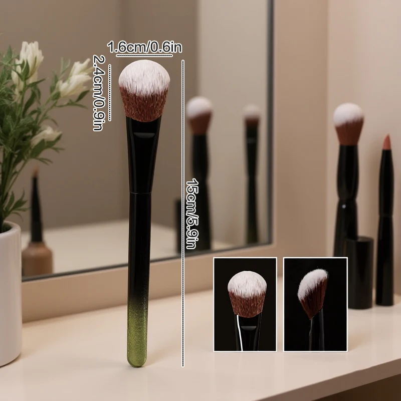 المحمولة مسحوق أحمر الخدود الوجه كونتور ماكياج أداة التجميل المنحدر نوع فرشاة أحمر الخدود للخدود للنساء الفتيات المبتدئين #2