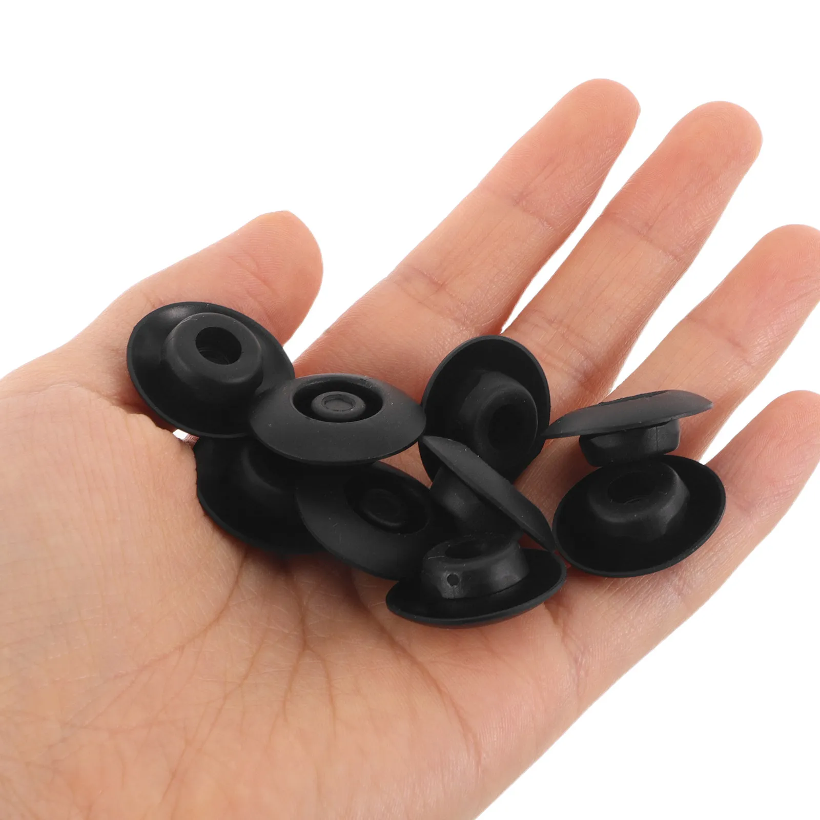 24Pcs Black Rubber Plugs for Round Holes Universal Auto Body Hole Seals Waterproof Dustproof Car Door Trailer Cap Plugs