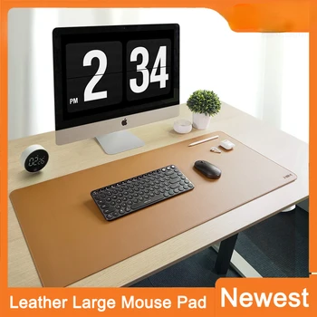 Youpin MIIIW 900*400mm large size leather cork mouse pad/desk mat double-sided waterproof soft and durable