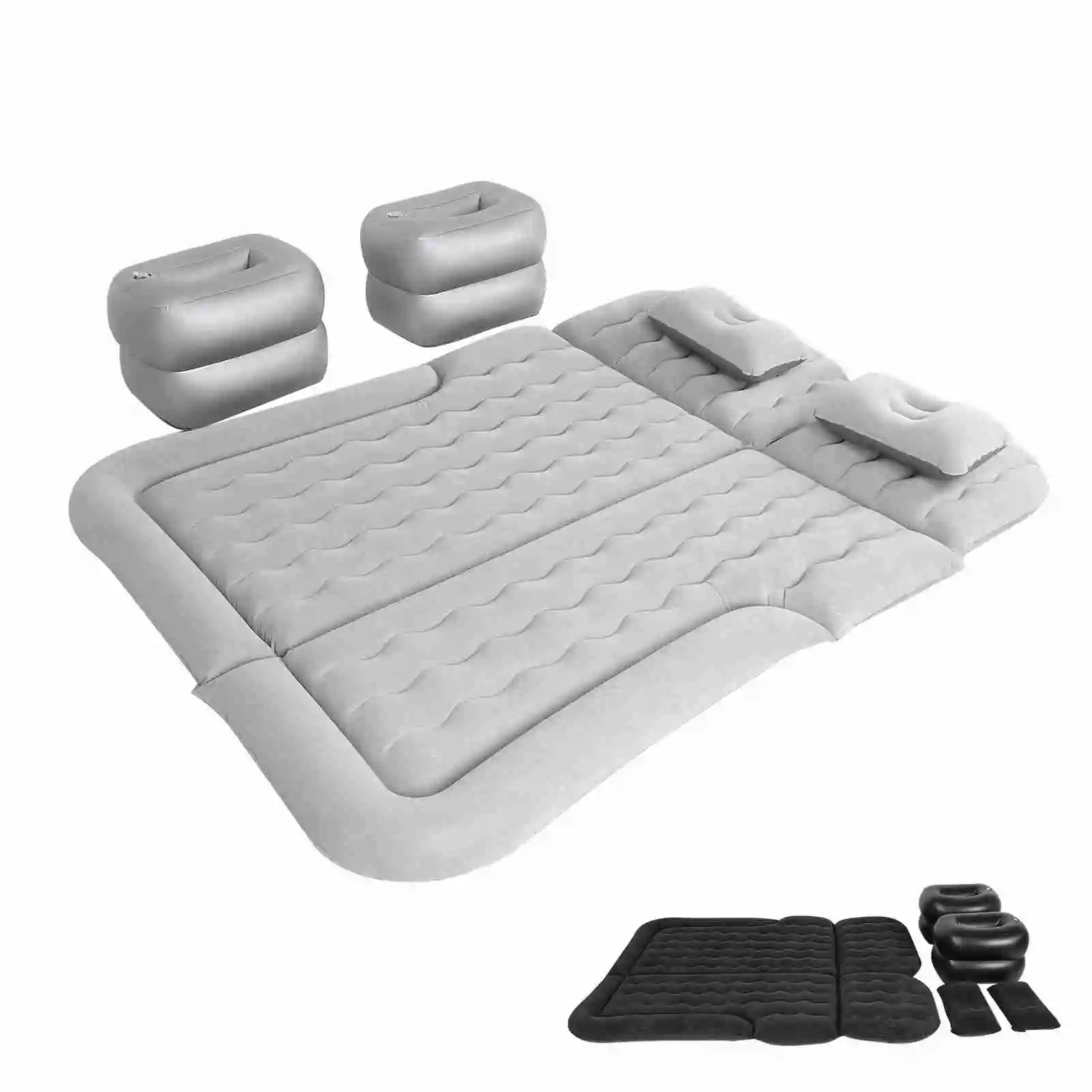 Car Air Bed Camping Bed Car Air Mattress Vehicle Inflatable Thickened Travel Bed Sleeping Pad Camping Accessory SUV Air Mattress