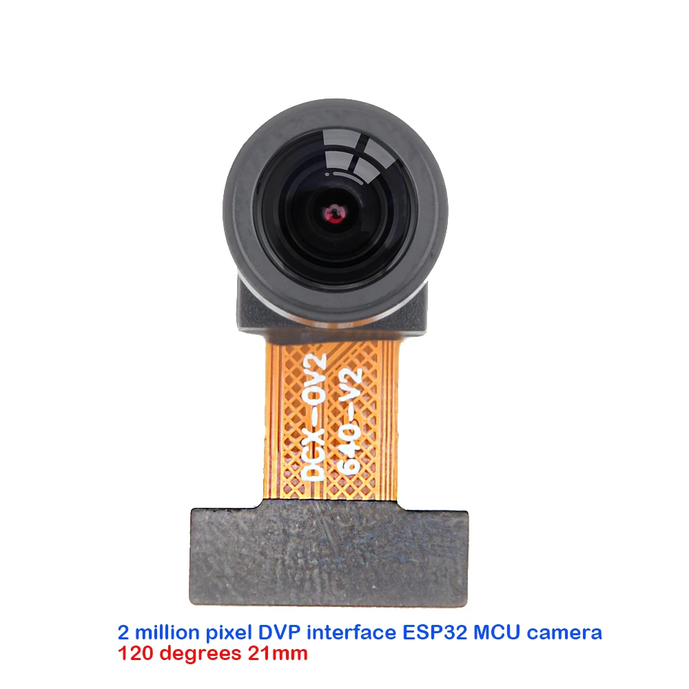 Module de caméra OV2640 2 millions de pixels interface DVP ESP32-CAM 66/160 degrés 21/75MM 24PIN0.5MM objectif grand angle d\'espacement