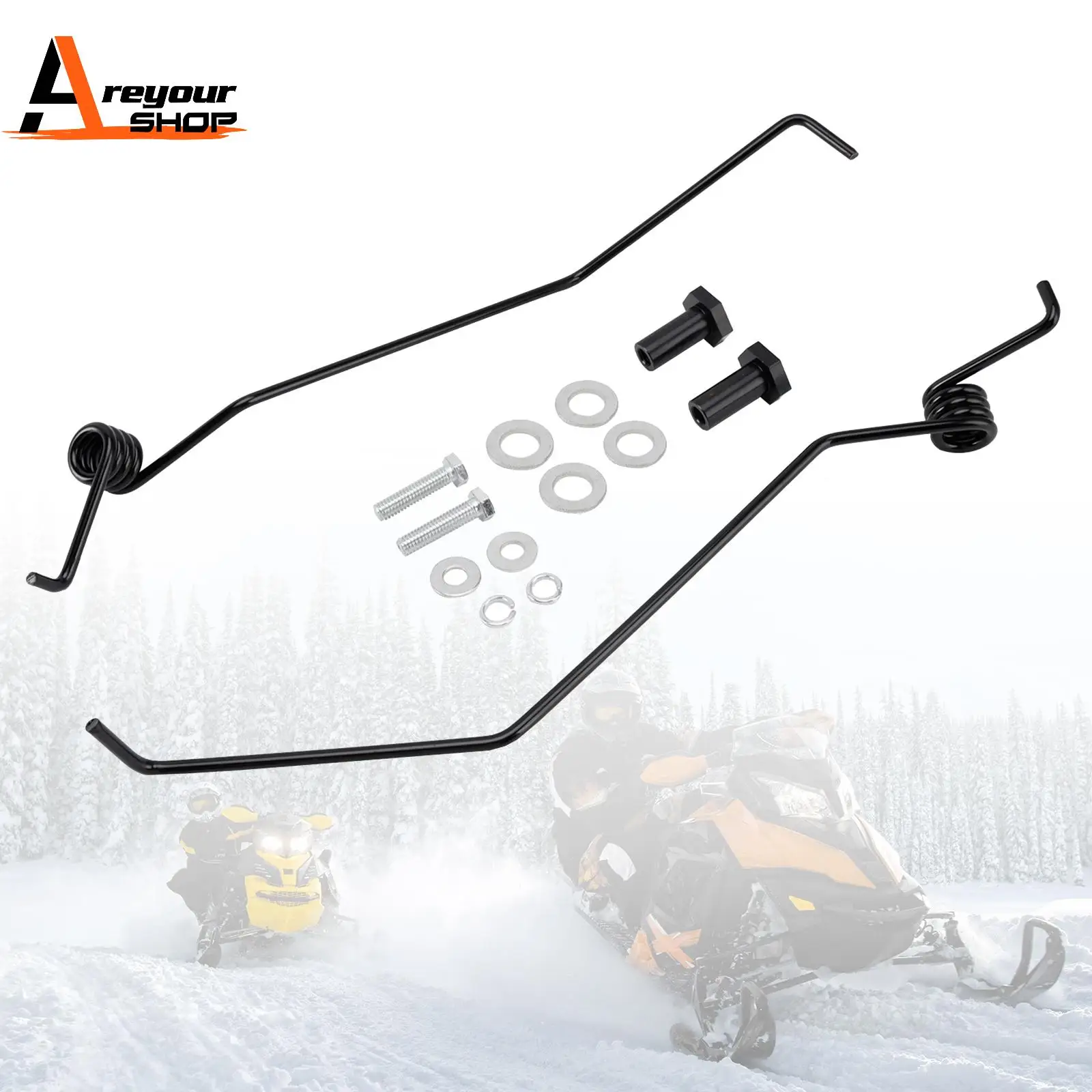 

Snowmobile Ice Scratchers Kit 4E565768 Universal for Polaris Switchback Titan