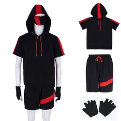 Royale Ikonik Costumes Cosplay Hoodie Full Set Sports Sweatshirt Suit Outfits for Kid Men Top Shorts Golves Halloween Suit