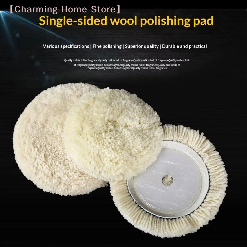 【M】5/7 Inch Wool Polishing Buffing Bonnet Pads Car Polishing Wool Disc Soft Wool Wheel For Car Marble Surface Polishg And Scrat