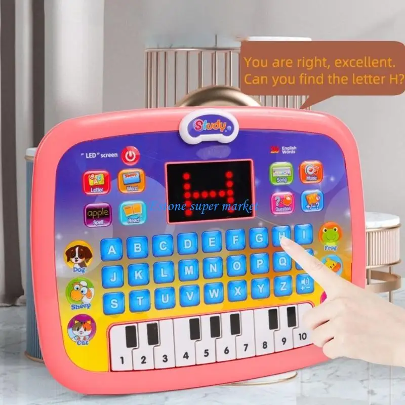 

090B Детский обучающий планшет, образовательная электронная игрушка для мальчиков и девочек от 3 лет