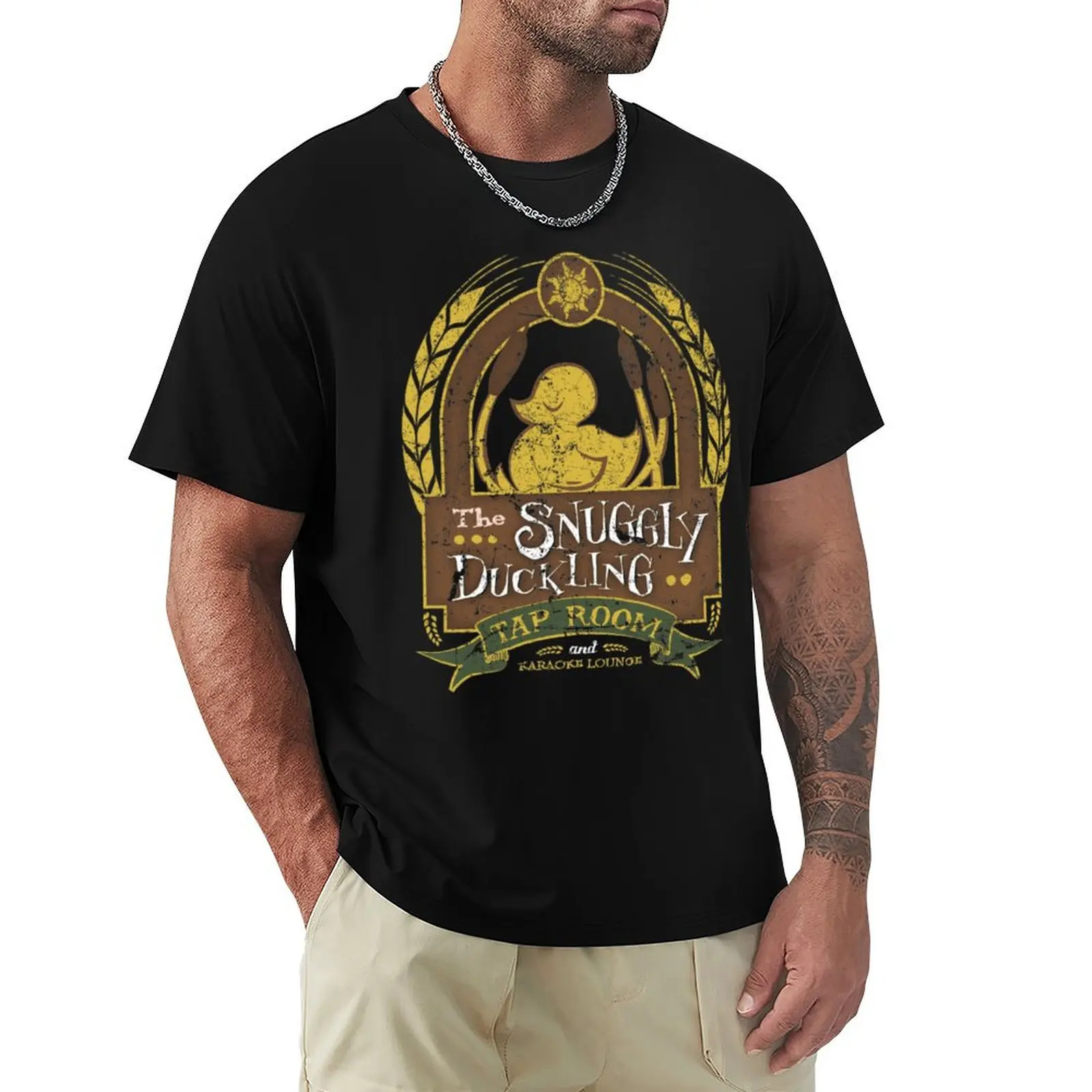 

The Snuggly Duckling Tap Room T-Shirt Anti-Perspiration Workout Top
