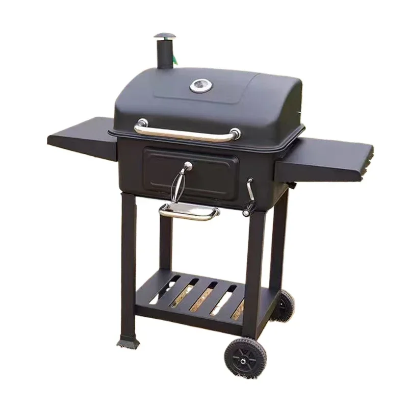 Liftable American barbecue grill, household outdoor garden grill, multi-functional