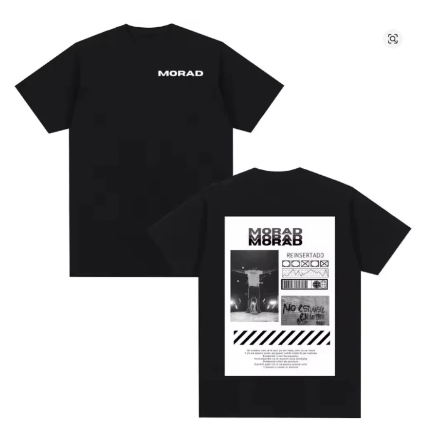 Rapper Morad MDLR Album 2025 Tour T-shirt Men Women T-shirt Hip Hop Y2k Female Male Clothing Harajuku High Quality Cotton Top