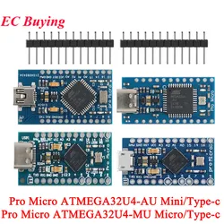 1Pc-10Pcs Pro Micro ATMEGA32U4-AU MU 5V/16MHZ Type-c Mini USB Microcontroller Module for arduino Leonardo R3 Replace ATmega328