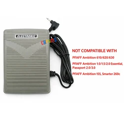 1PCS #90-222050-43-R Foot Control Pedal 1 pin Compatible with  PFAFF 1471 1475 4870 4872 7510 7530 7560 7562 ELNA EL9010 PRO4DC+
