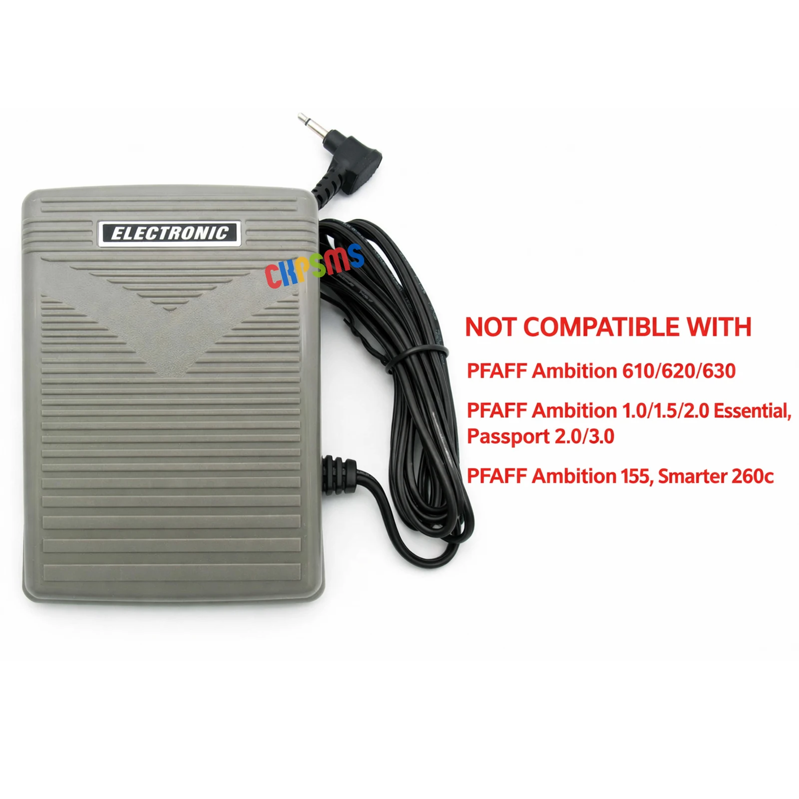1PCS #90-222050-43-R Foot Control Pedal 1 pin Compatible with  PFAFF 1471 1475 4870 4872 7510 7530 7560 7562 ELNA EL9010 PRO4DC+