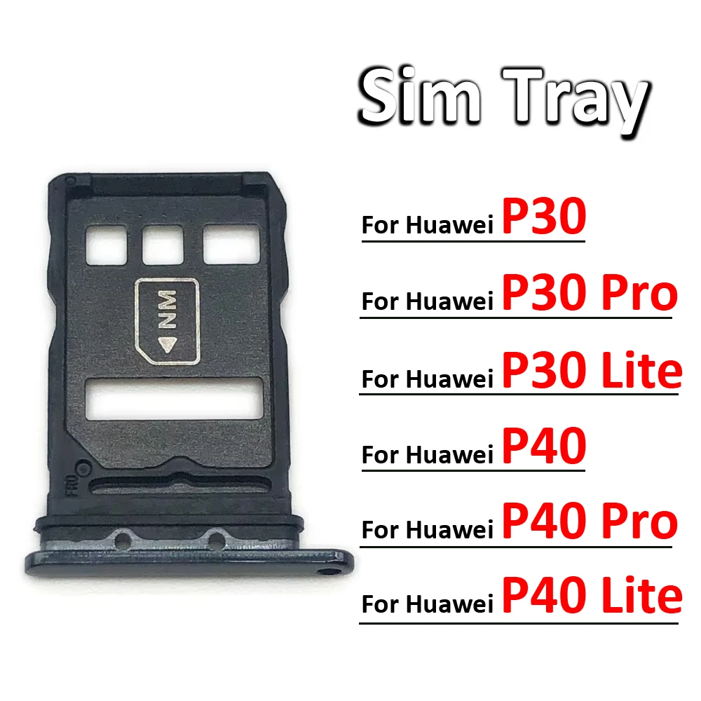 

New SIM Card Tray Slot Holder For Huawei P40 P30 Lite Pro Replacement Parts