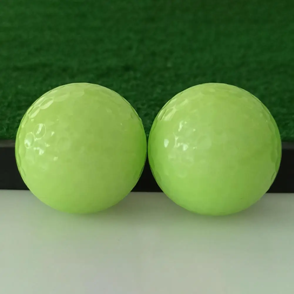 Bolas de Golf nocturnas luminosas, fáciles de usar, pelota de Golf nocturna ecológica fluorescente para entrenamiento