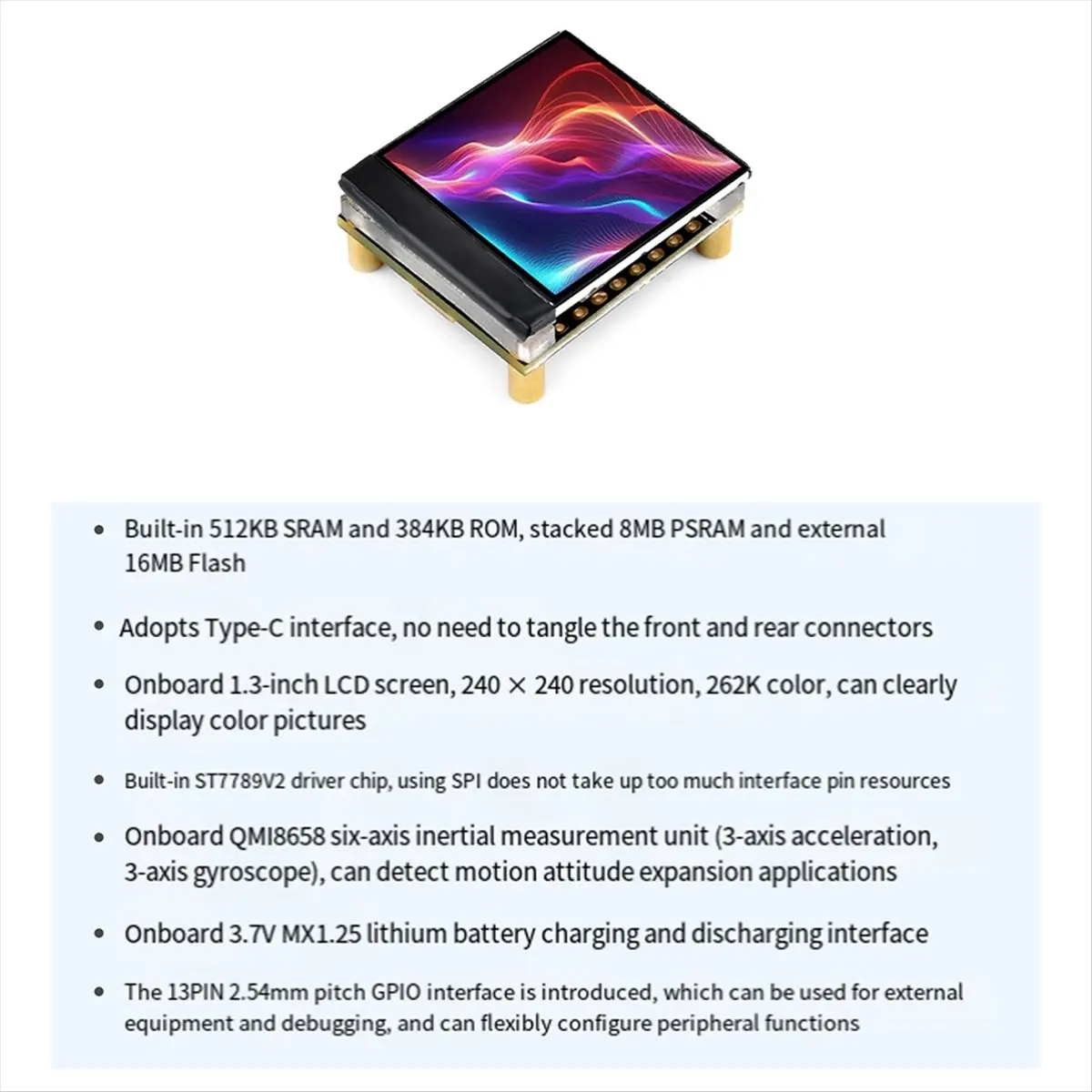 ESP32-S3 1.3Inch Lc… - image