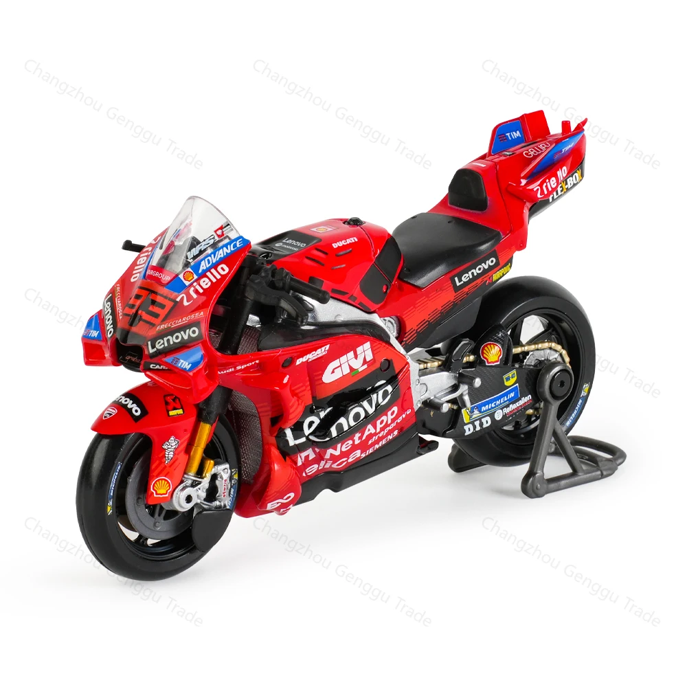 Maisto 1:18 2025 Ducati Lenovo Team Marc Marquez Racing Moto GP Repsol Team Model motocykla z odlewów metalowych, zabawka kolekcjonerska — 2