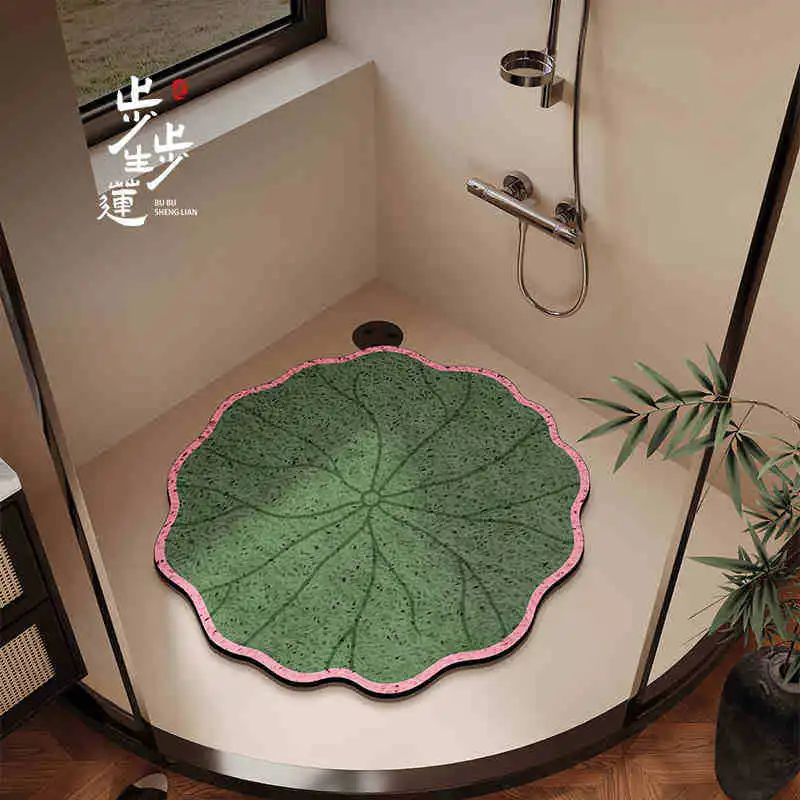 DSA bathroom silk ring floor mat toilet shower room hollow foot mat household bath non-slip and anti-drop floor mat