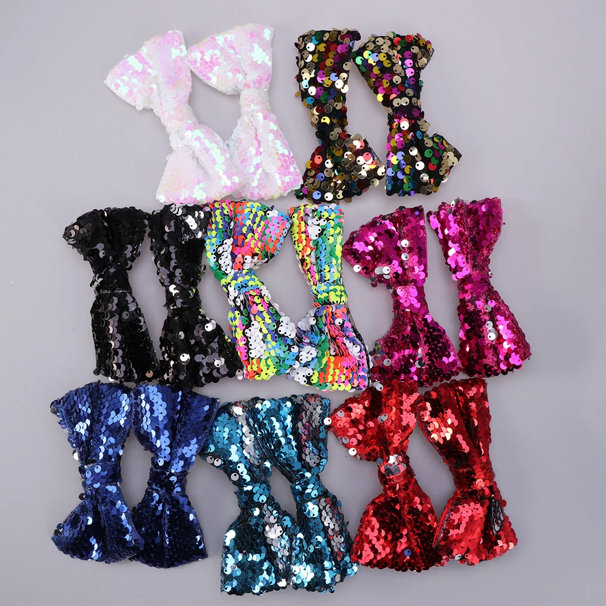 16 Pcs Beautiful Hairpin Kids Clips for Girls Bowknot Sequins Childrens Barrettes