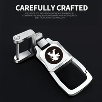 Car Metal Keychain 3D Emblem Key Ring Accessories For Peugeot 308 206 207 407 607 108 208 301 308 508 608 107 BB1 HX1 Partner
