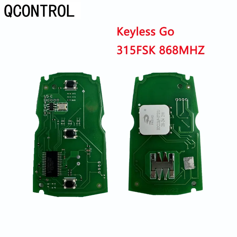 QCONTROL Chip 315/868MHz Keyless Go Car Remote Key Sistema CAS3 KR55WK49124/127/147 Para BMW X5 X6 Z4 E70