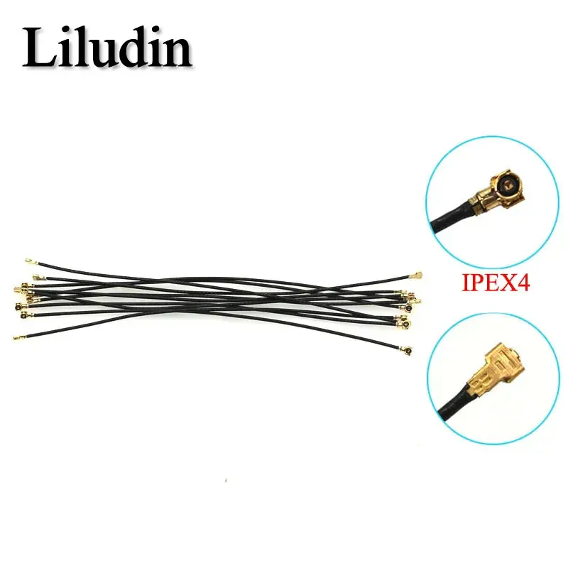 5PCS wifi pigtail UHF4 IPX4 IPEX4 to UHF4 IPX4 IPEX4 RG0.81 Pigtail Cable for router 3g 4g modem