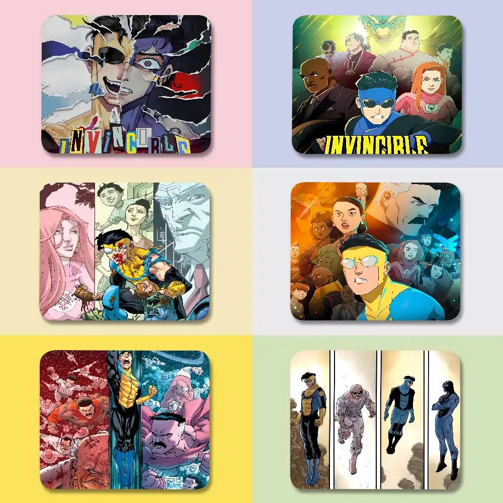 Peripheral Rubber Mouse Pad Animation Two-dimensional Office Desktop Mat E-sports Game Keyboard Pad Anime I-Invincible Cartoon