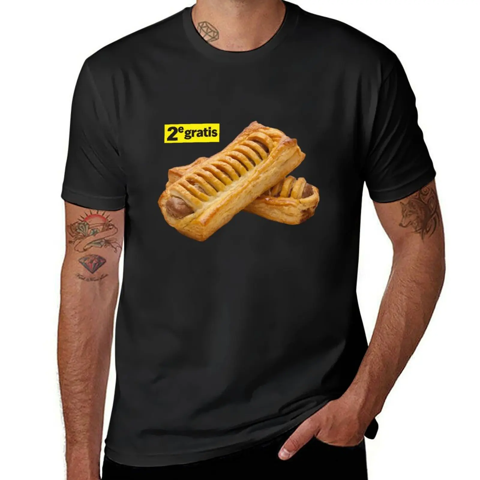 

Frikandelbroodje in de actie van de Albert Heijn T-Shirt vintage tops funny t shirts for men
