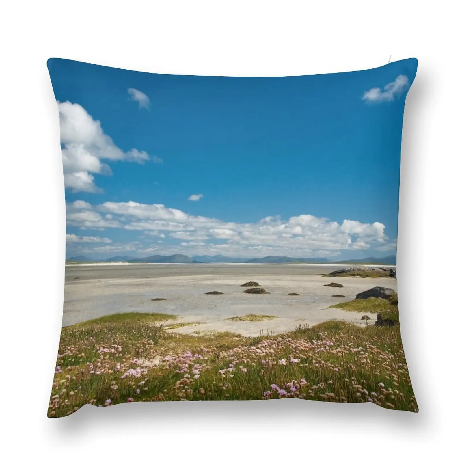 Vallay Beach - Traigh Bhalaig, North Uist, Outer Hebrides Throw Pillow Pillow Case Cushion Cover For Sofa pillow