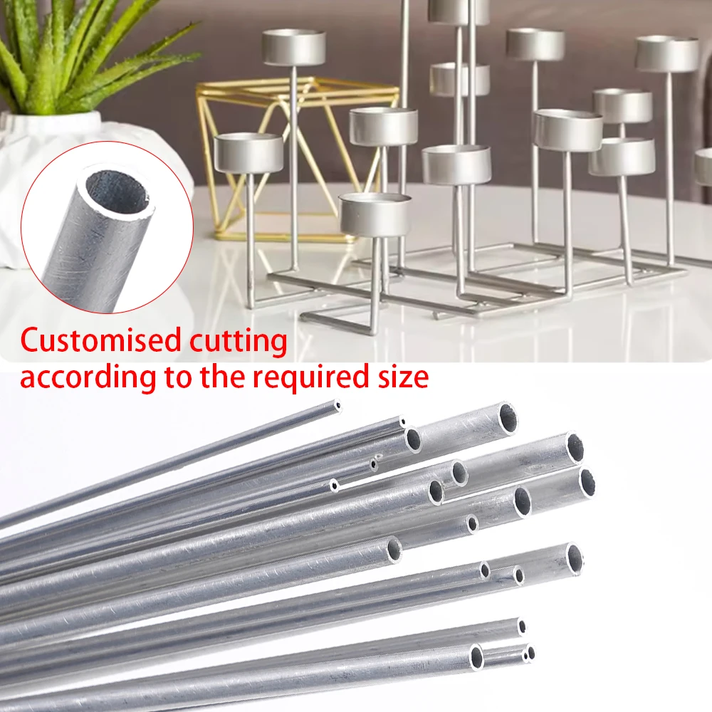 

Алюминиевая труба 1 шт., алюминиевая труба 6063, внешний диаметр 2-5 мм, внутренняя длина 300 мм, толщина 1 мм, прямая круглая трубка из алюминиевого сплава