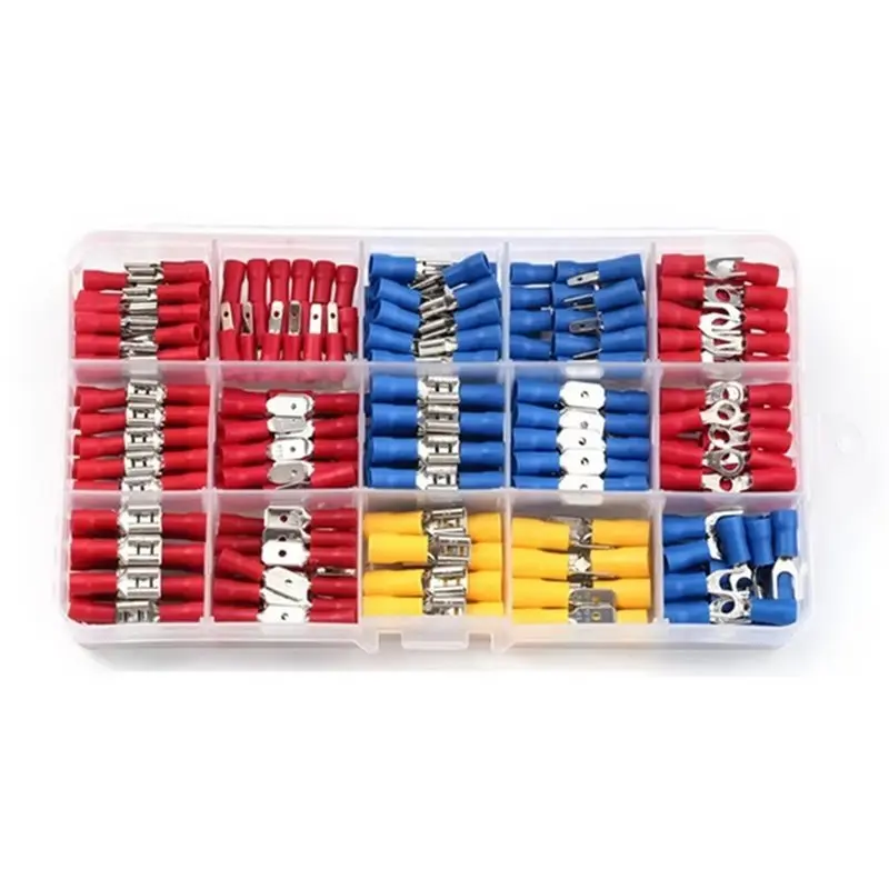 ~A61Z 280PCS Crimp Connectors, 2.8Mm 4.8Mm 6.3Mm Male And Female Spade Connector Kit, Crimp Terminals Electrical Connectors