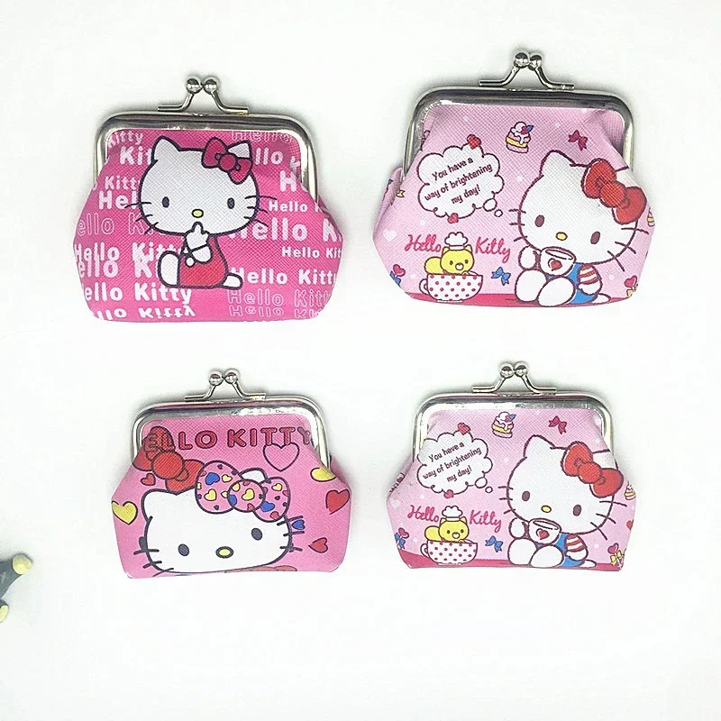 Hello Kitty Cartoon Coin Pouch Purse Sanrio Creative Small Wallet Wholesale My Melody Bags girls purse Kawaii Wallet Kid Purses